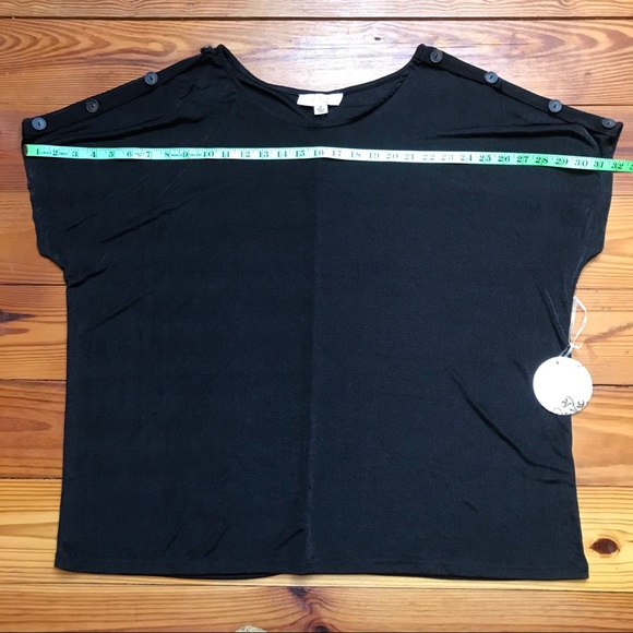 Misia Curvy Black Top, NWT, 1X - Picture 7 of 13